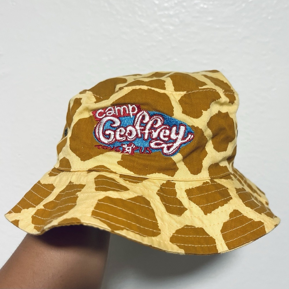 VTG 2003 Toys R Us Camp Geoffrey Kids Sun Bucket Hat Child Age 4-8 100% Cotton